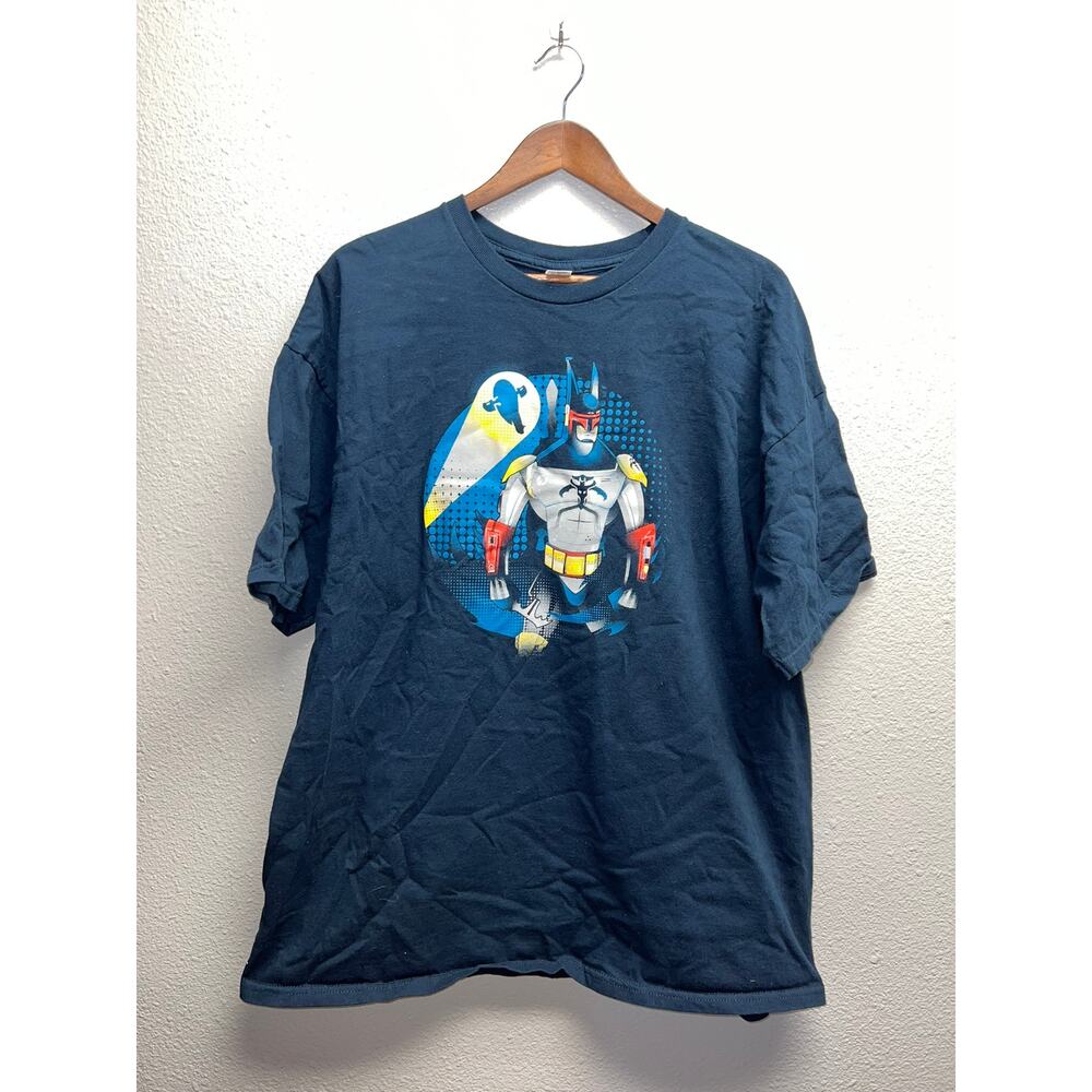 Tee Fury Shirt Bat-Fett Batman Boba Fett Collab Blue Graphic Shirt Tee 2XL